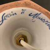 Earthenware lamp Lallier de Moustiers