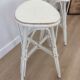 Pair of vintage rattan stools