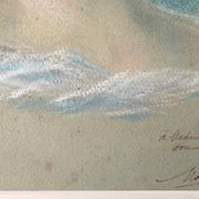 Portrait hommage de 1942 au pastel