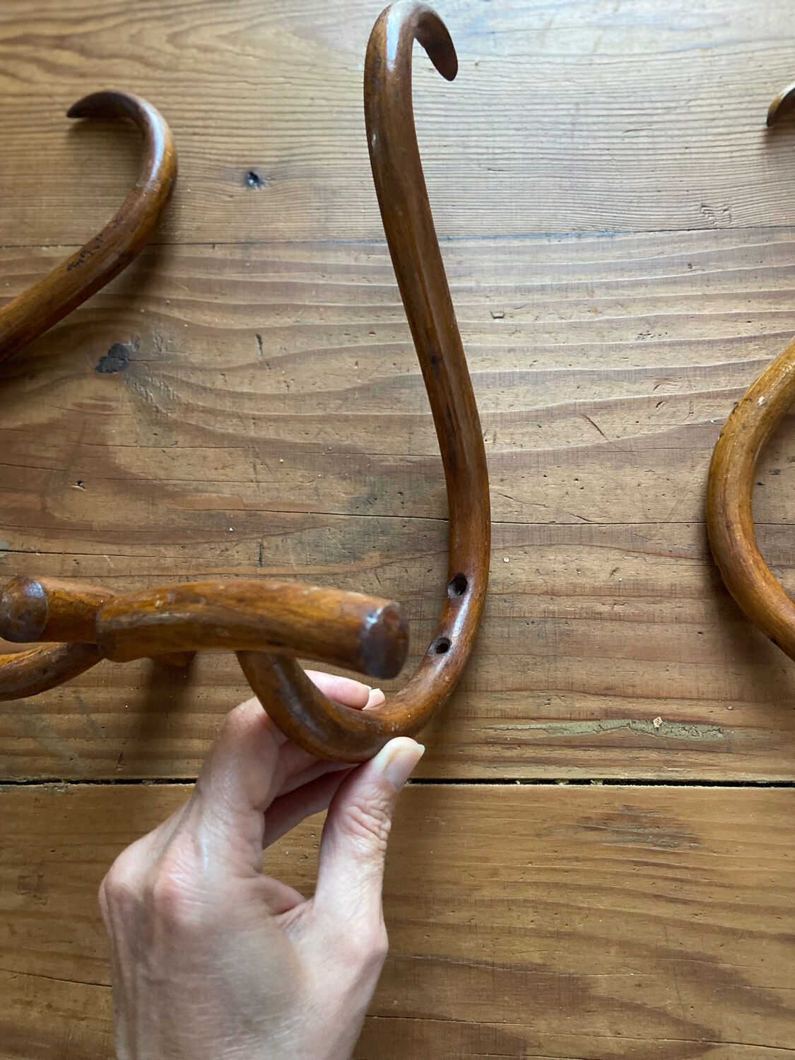 Trio de porte manteau bois