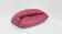 Vintage Raphael Raffel Croissant Sofa in pink leather 1970