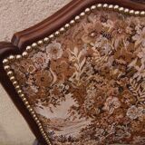 Convertible armchair with seat and back in tapestry