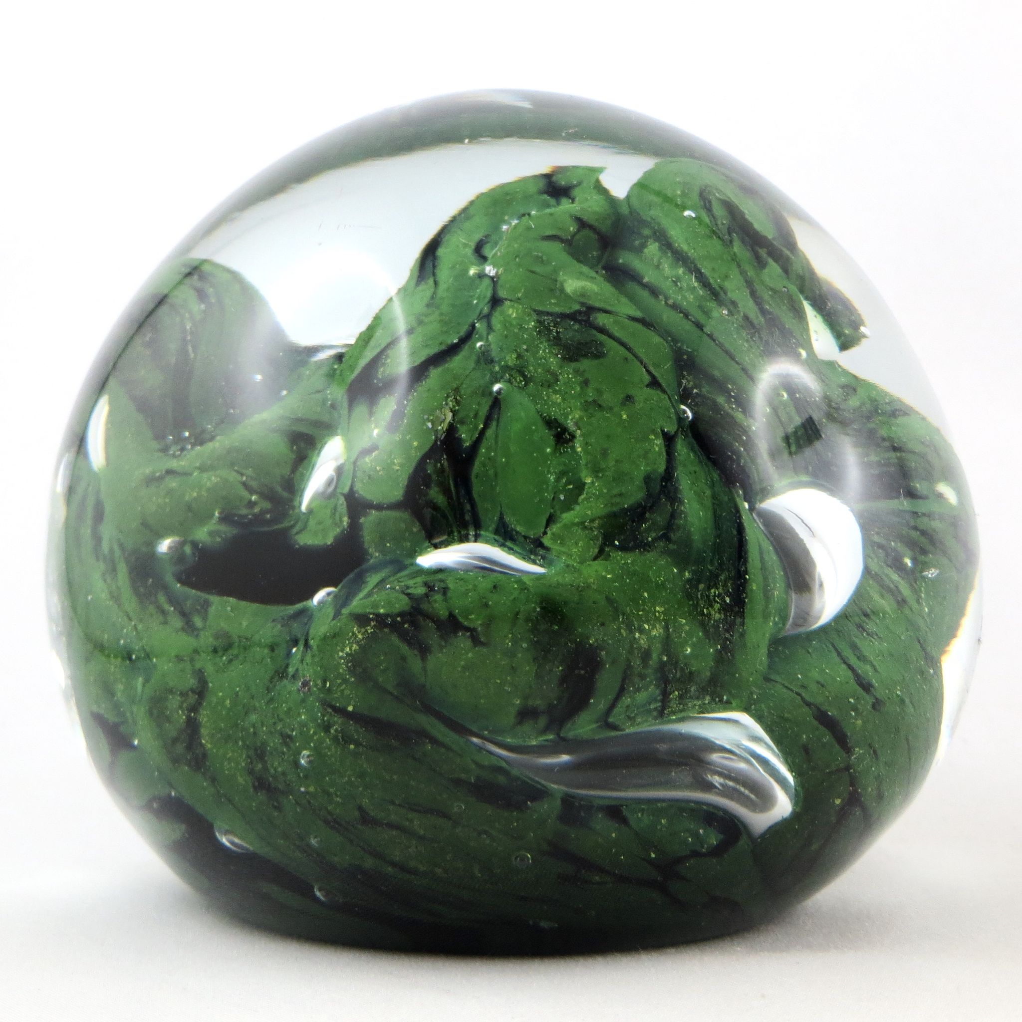 Sulfide paperweight robert pierini glass biot glass paperweight/novaro/green.