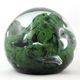 Sulfide paperweight robert pierini glass biot glass paperweight/novaro/green.