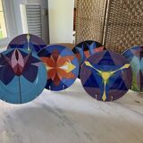 Villeroy and Boch kaleidoscope large plates 1980 x6