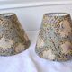 2 Abat-jour art nouveau fleurs vert