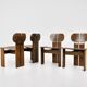 "Africa" chairs by Afra & Tobia Scarpa for Maxalto, 1970s, set of 4