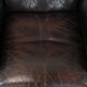 Cowhide leather Chesterfield wingback armchair in classic English style