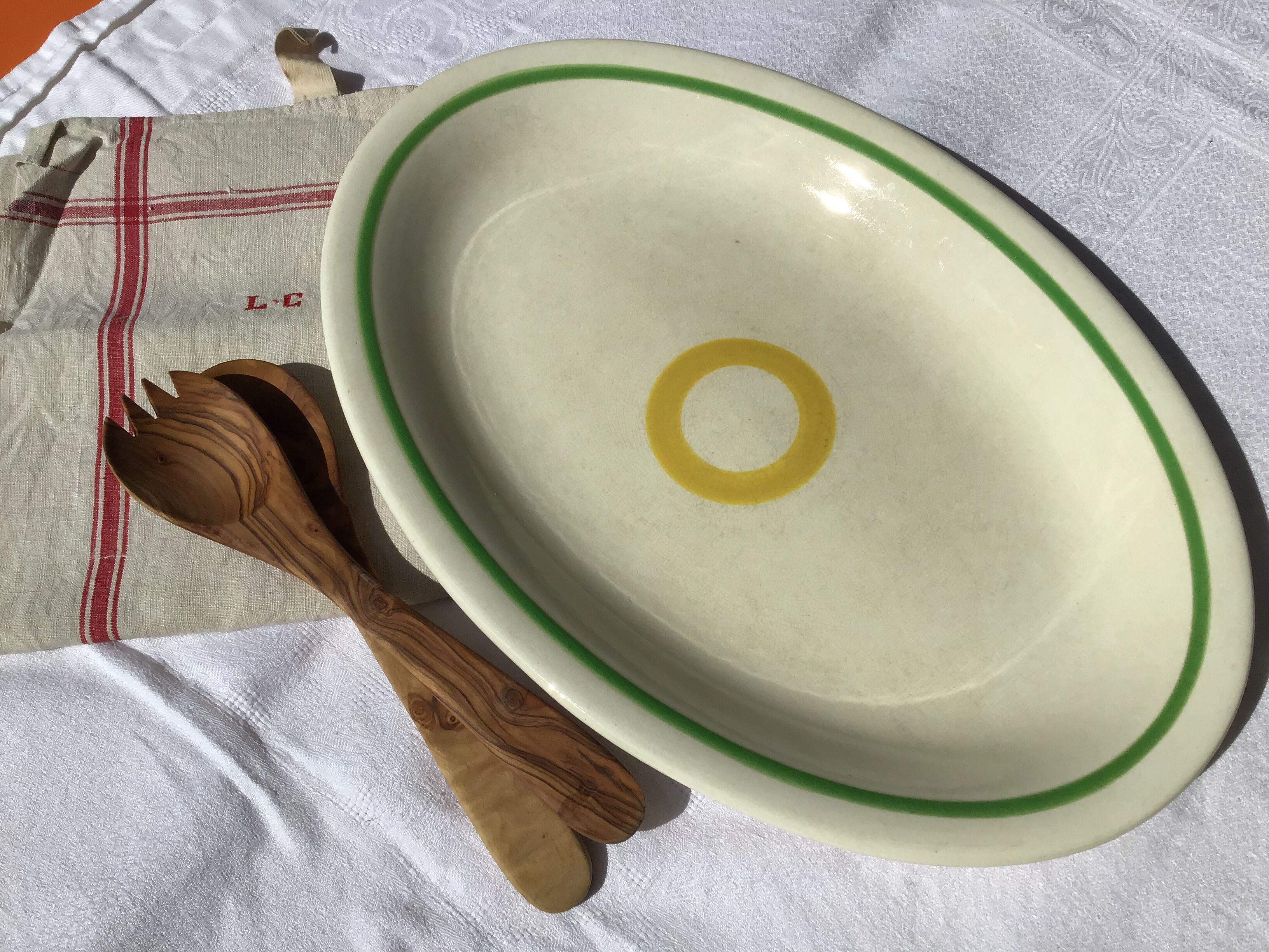 Salt flat yellow circle 42cmx28.5cm