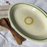 Plat Salins cercle jaune 42cmx28,5cm