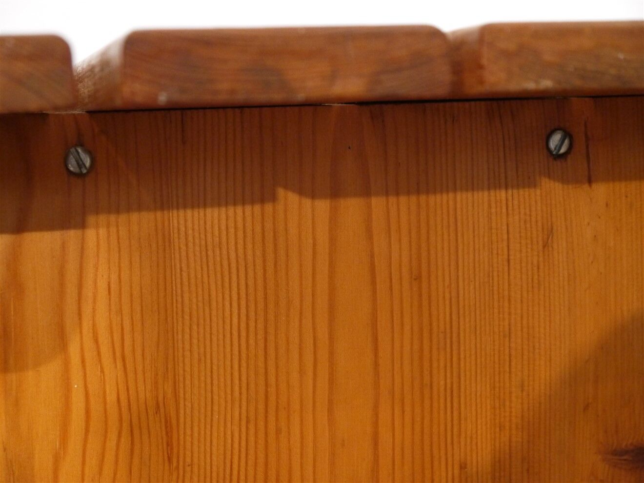 Paire de bancs vintage en pin Suède 1960
