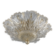 Lampe de plafond Foglia d’Oro de Barovier & Toso, Murano, Italie, années 1980.