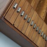 Vintage Dutch Oak Apothecary Sideboard / Filing Cabinet, 1950s