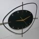 Wall clock "Flash transistor" 60's metal