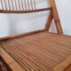 Bamboo and rattan folding chair