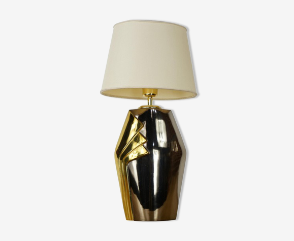 Brass and metal lamp