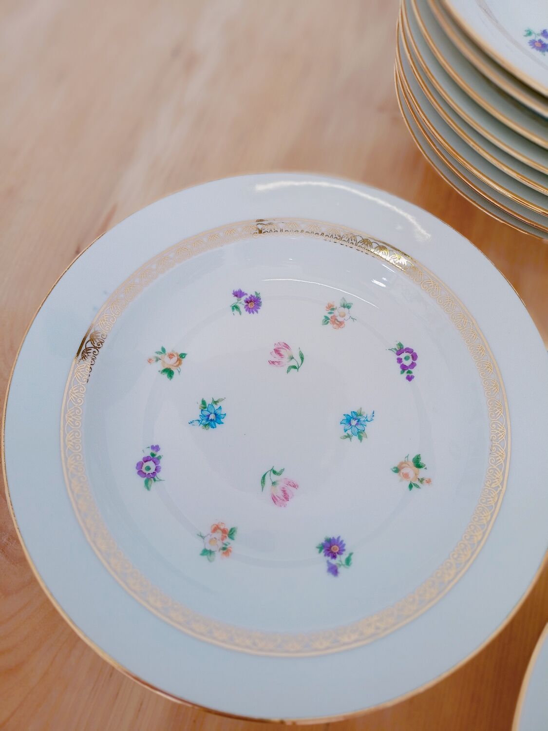 Hollow porcelain plates