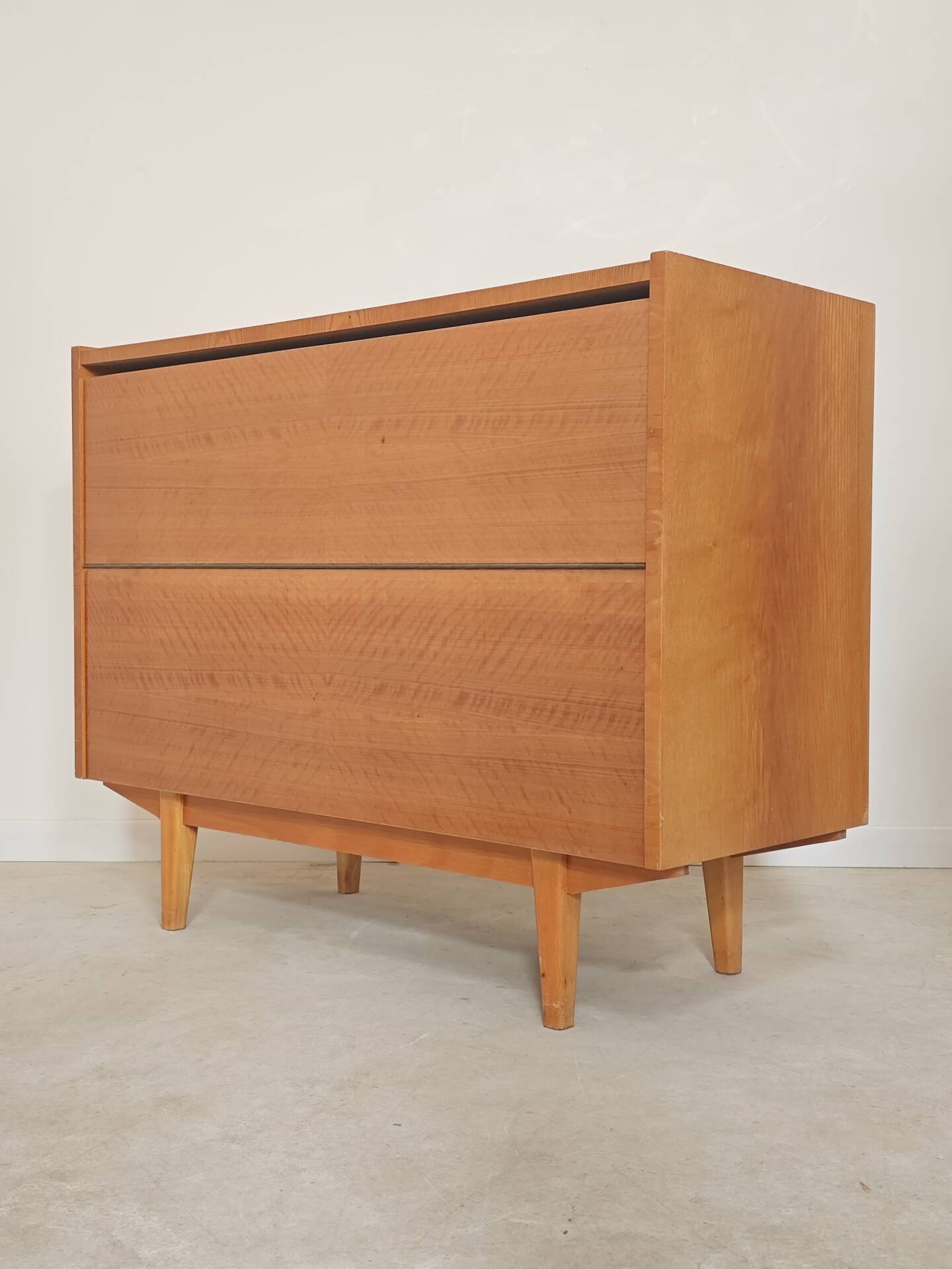 Wooden storage chest for linen or toys Jitona Sobeslav 1960