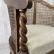 Antique chair with caning