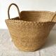 Doll's basket made of woven straw, 1970s