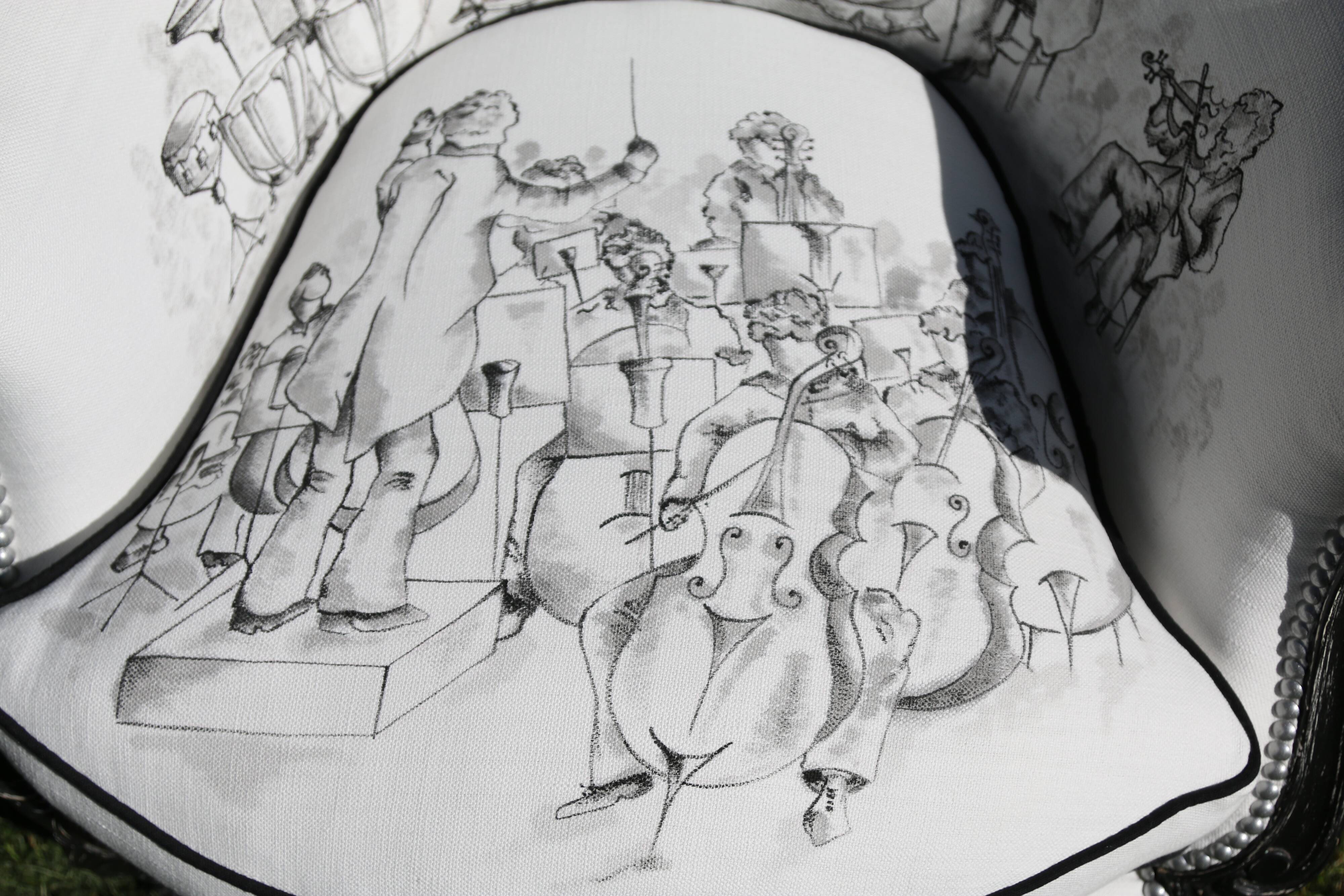 Louis XV style bergère revamped