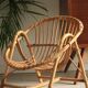 Fauteuil coquille rotin enfant