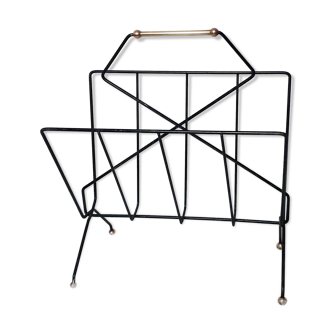 Vintage metal magazine holders