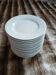 16 assiettes à dessert en porcelaine blanche 