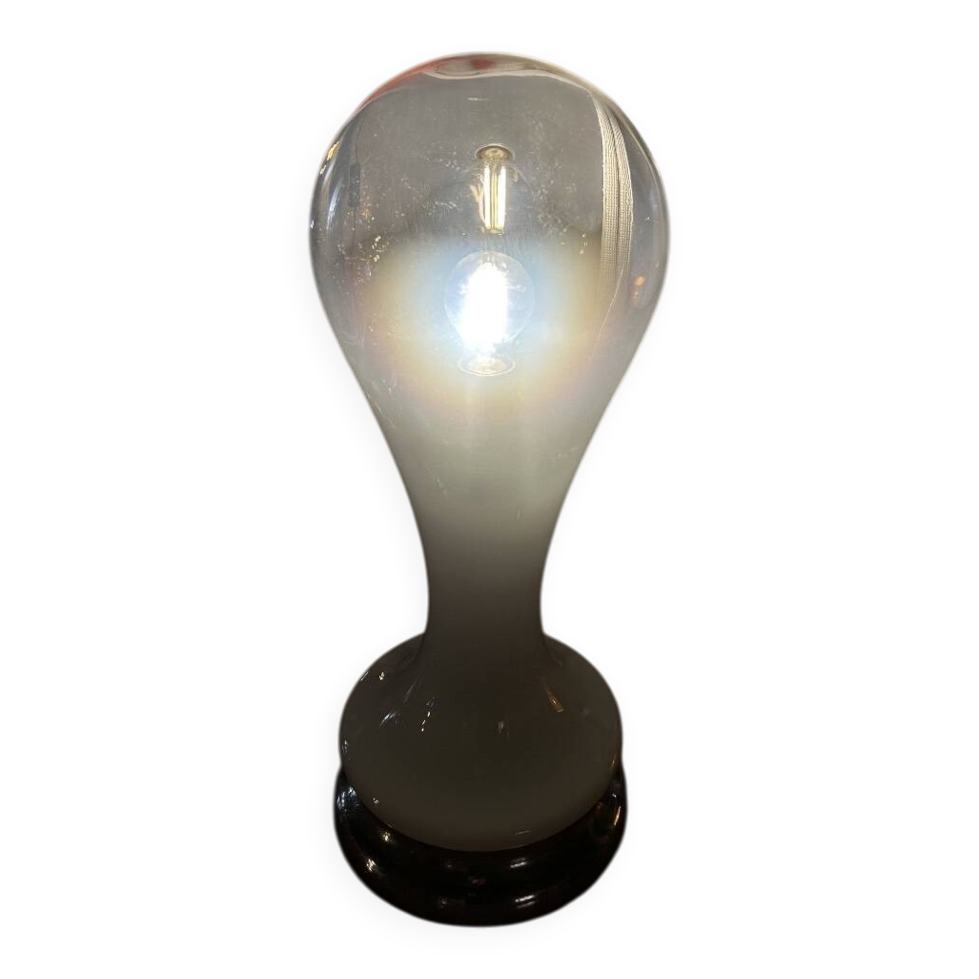 LAMPE BY MAZZEGA IN OPALESCENT GLASS - CARLO NASON