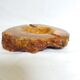 Caramel ocher alabaster ashtray Romano Bianchi Italy