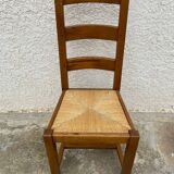 Set of 6 solid oak chairs