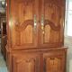 Buffet deux corps en merisier style Louis XV