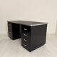German Bauhaus Writing Desk in Black Lacquered Metal, 1925
