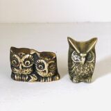 Brass owl lot