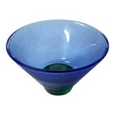 vide-poche bleu cobalt Erik Höglund pour Boda Glasbruk - verrerie d'Art 196