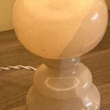 Vintage Alabaster Table Lamp, France, 1950s