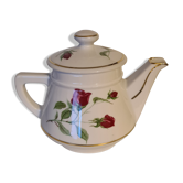 Teapot Email de Limoges Porcelain from Barry Décor Roses
