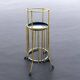 Vintage gold metal umbrella stand