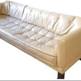 Tufted leather sofa, leather sofa
