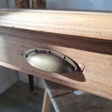 Oak farmhouse table in country style