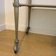70s Furniture Glass and Brass Trolley on Wheels
