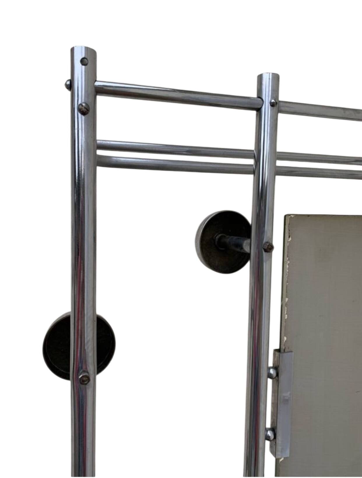 Chrome-plated aluminum entrance locker, 1950s