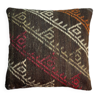 Housse de coussin Kilim turque vintage, 55 x 55 cm