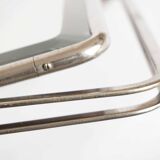 Double and beveled psyche mirror