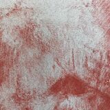 Original lithograph on Ingres paper signed by Claude GARACHE, Suite Vermillon V, 1981