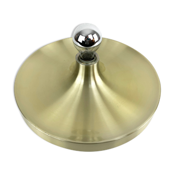 Applique Space Age par Honsel Leuchten en aluminium doré, Flush Light