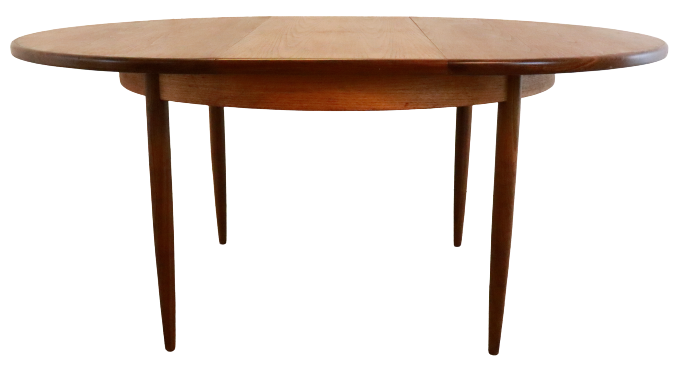 Round g-plan vintage dining table extendable 'breadsell'