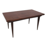Table de repas Scandinave, palissandre de Rio, design vintage