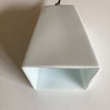 Modernist art deco bathroom pendant lamp in opaline