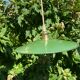 Workshop suspension in vintage green enamelled sheet metal